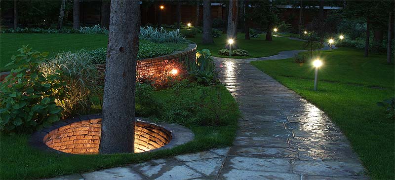 Садовое освещение в ландшафтном проектировании