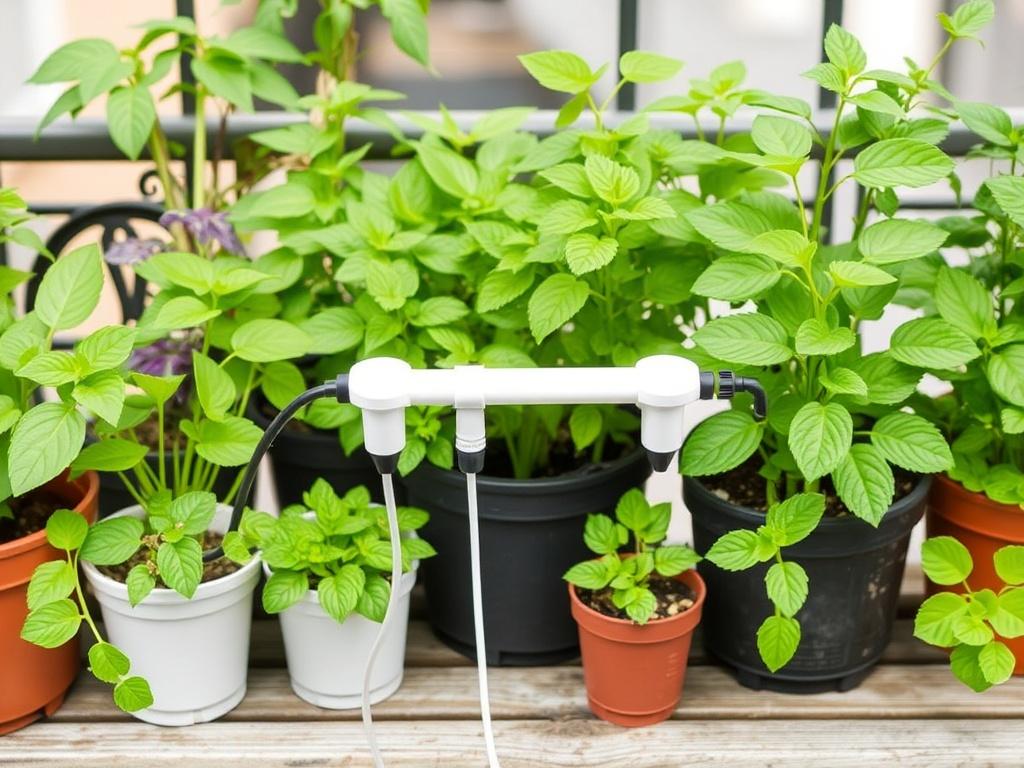     Instalar un sistema de riego por goteo en el balcón.. Conseils spécifiques pour différentes plantes
