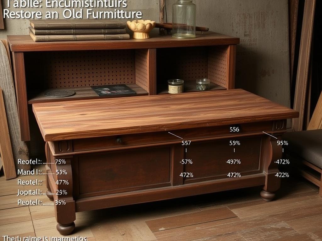     Restaurar un mueble antiguo de madera.. Tableau : estimation du temps et du coût par type d'intervention