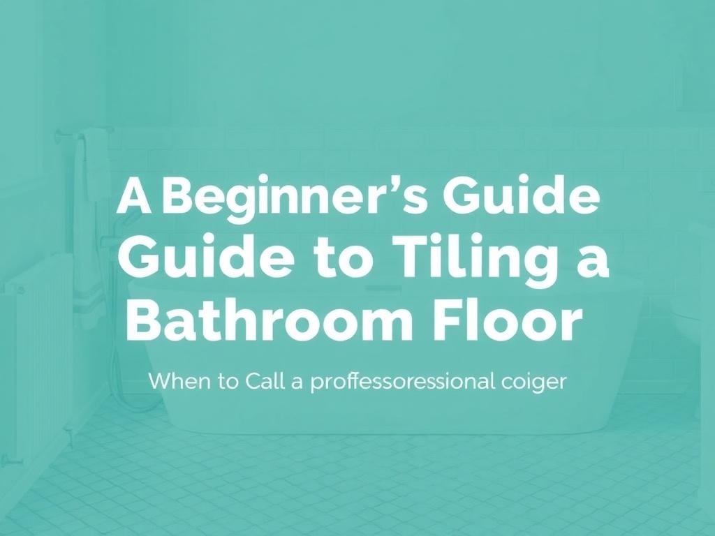     A Beginner's Guide to Tiling a Bathroom Floor. When to Call a Professional