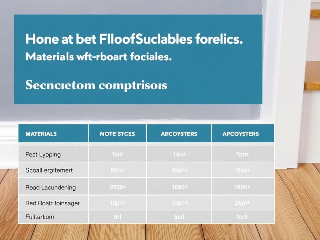     How to Fix Squeaky Floorboards and Stairs. Materials Comparison Table