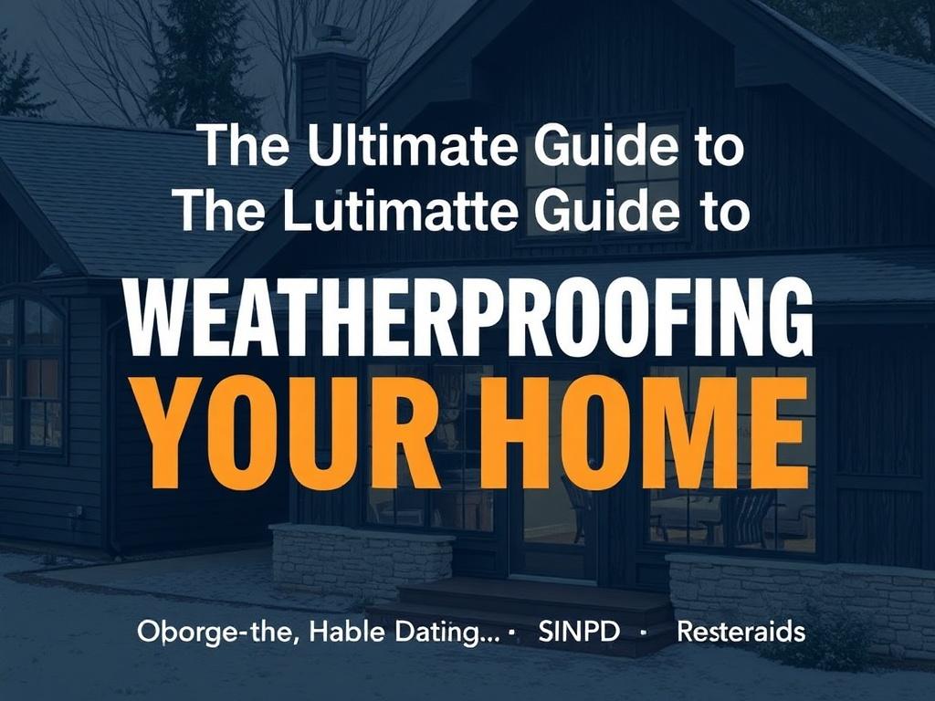     The Ultimate Guide to Weatherproofing Your Home. Materials Deep Dive: Choosing Durable, Effective Materials