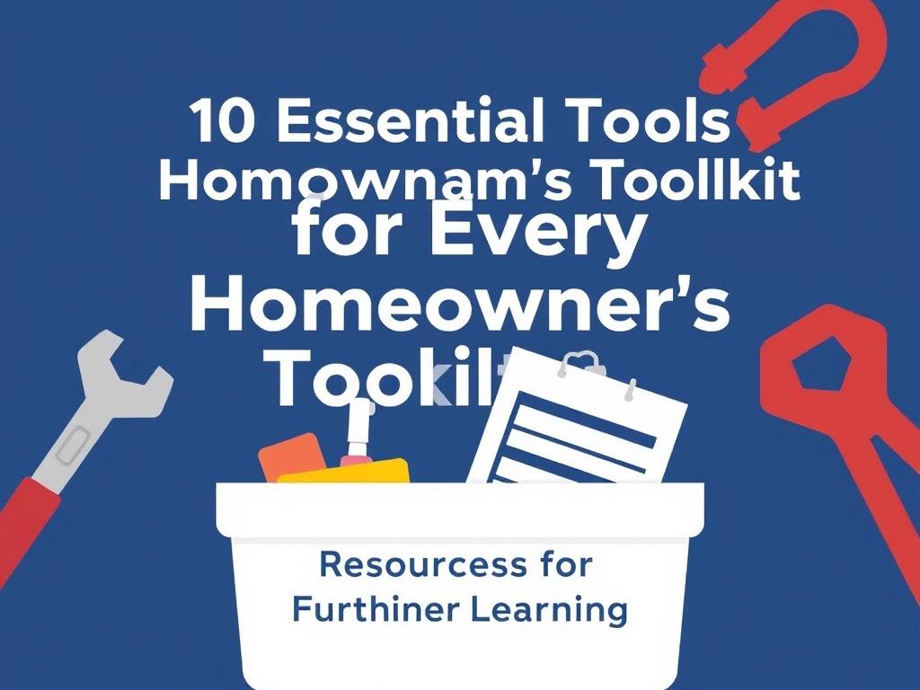     10 Essential Tools for Every Homeowner's Toolkit. Resources for Further Learning