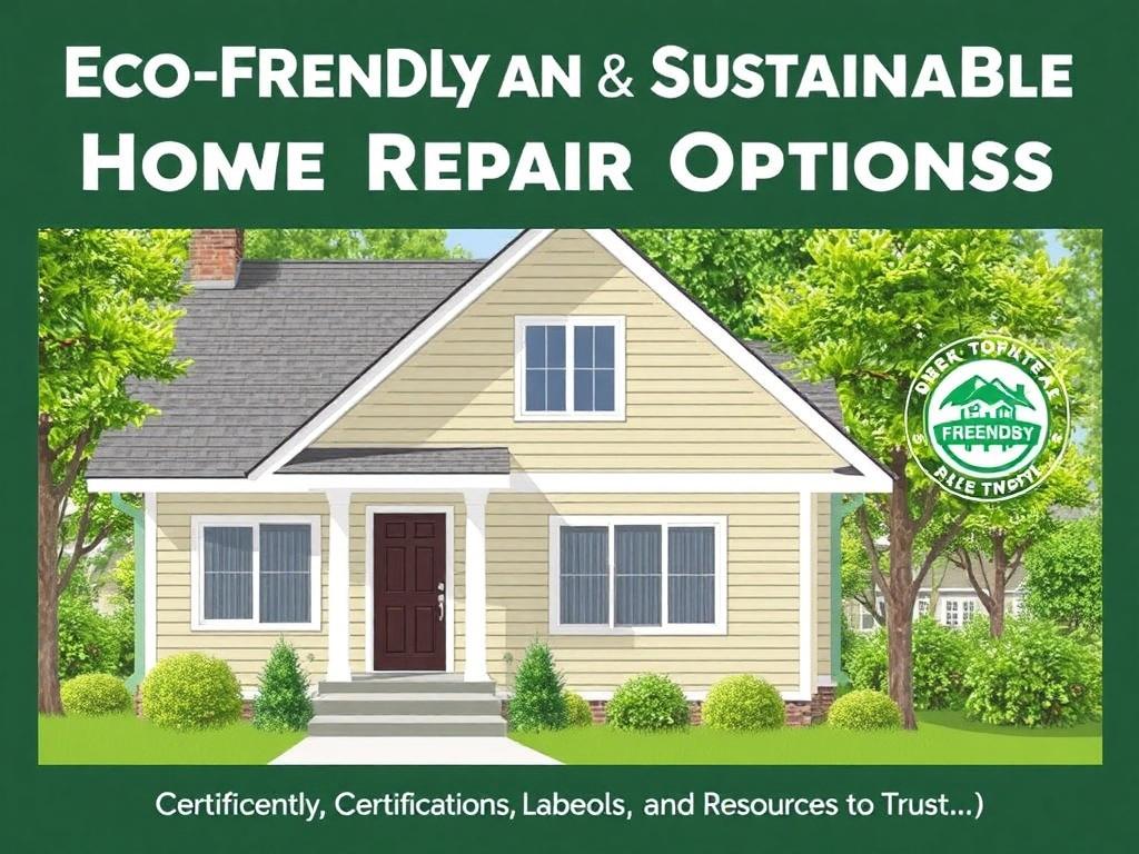     Eco-Friendly and Sustainable Home Repair Options. Certifications, Labels, and Resources to Trust