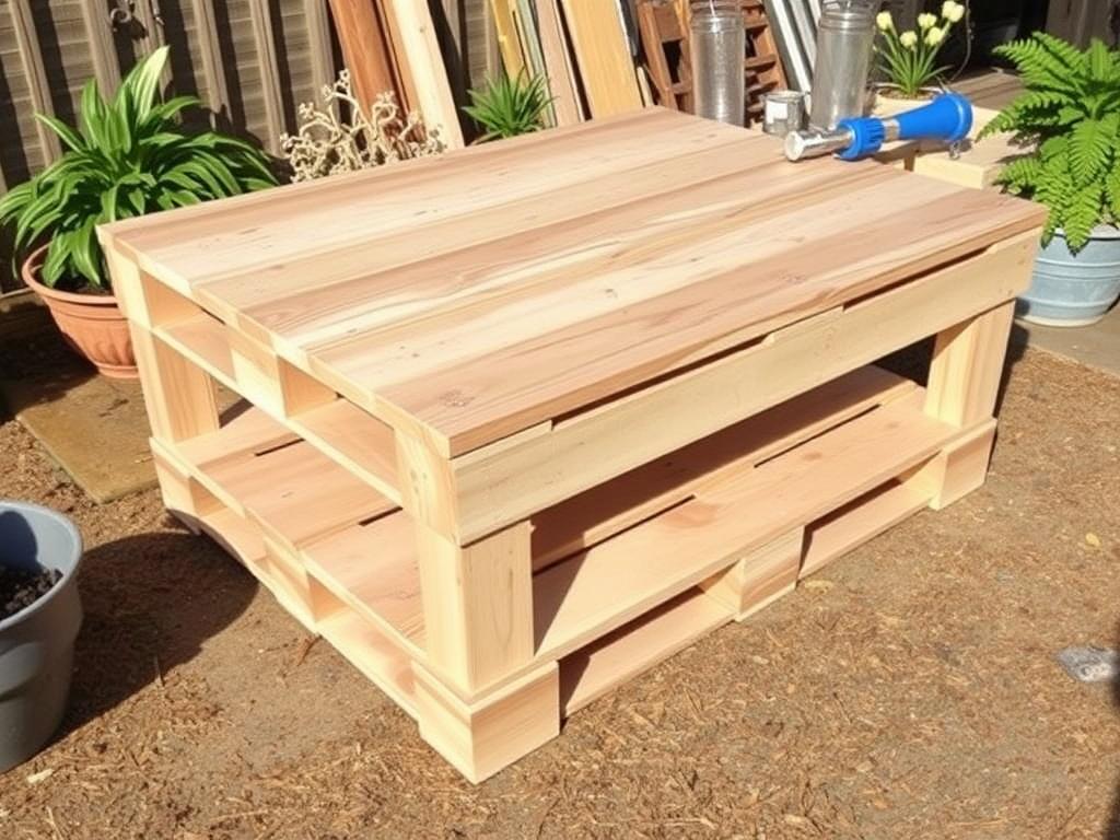     Construir una mesa de palés paso a paso.. Mantenimiento y cuidado a largo plazo