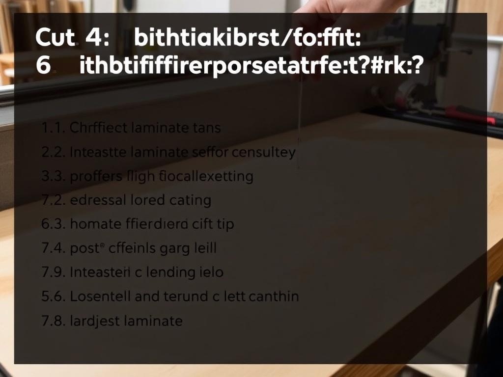     Laminat kürzen ohne Spezialwerkzeug: Geht das?. Liste 4: Checkliste vor dem Schnitt (beschriftet und nummeriert)